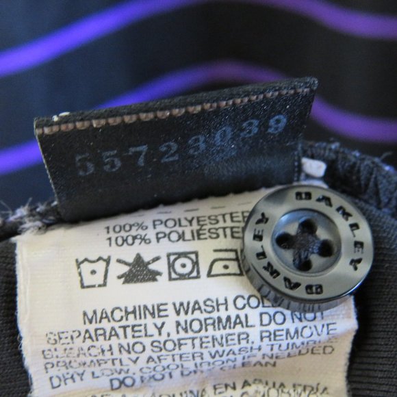 Oakley* Men's Short‎ Sleeve 3 Button Down Straight Hem Stripe Polo Shirt~ XXL - Picture 4 of 13